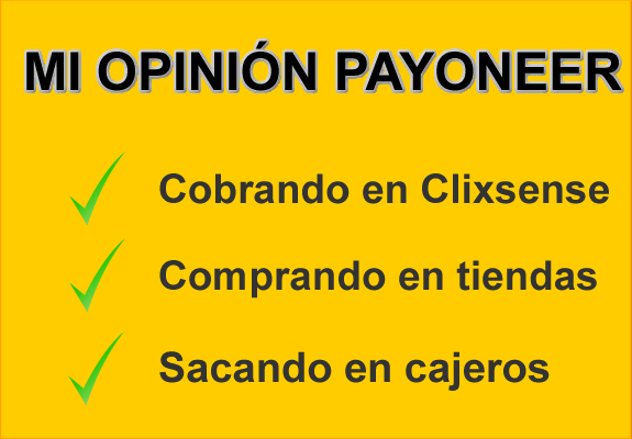 Mi opinión usando la tarjeta de Payoneer opinion