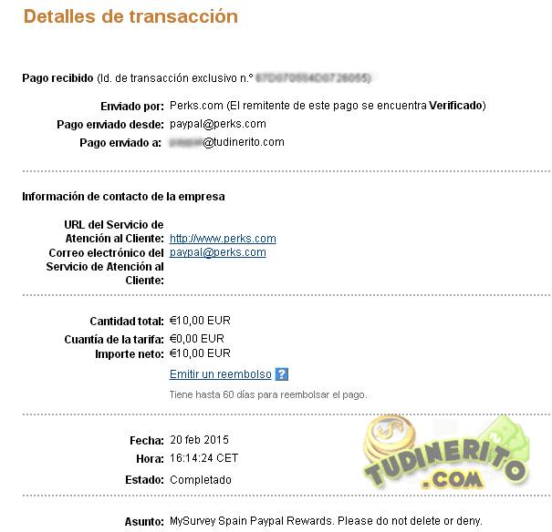 Comprobante MySurvey