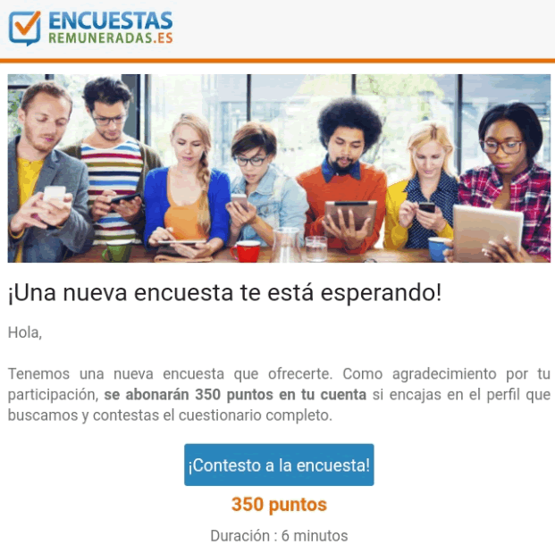 Paso 1: Recibir encuesta paso 1