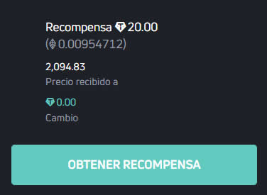 Obtener recompensa