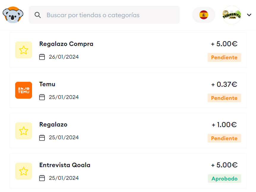 Otros 5 euros de regalazo por compra