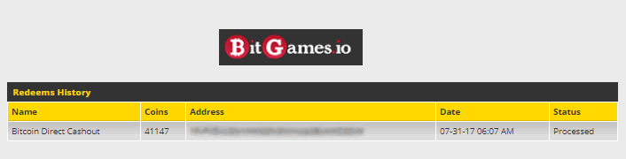 Mi primer pago BitGames