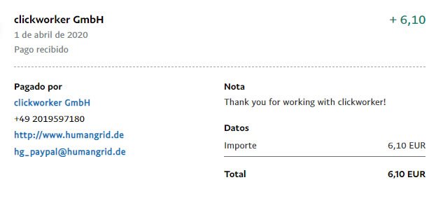 Pago Clickworker Pago Clickworker