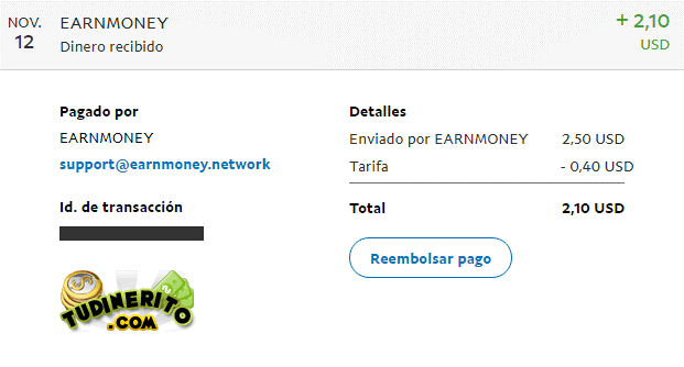 prueba de pago