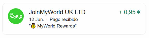 Prueba de pago de MyWorld
