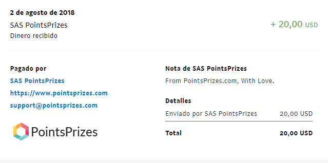 pago pointsprizes
