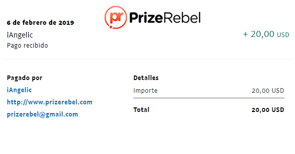 Pago prize rebel 2019