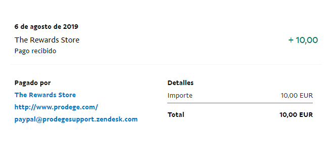 Pago recibido en agosto del 2019 por parte de SwagBucks SwagBucks pago agosto