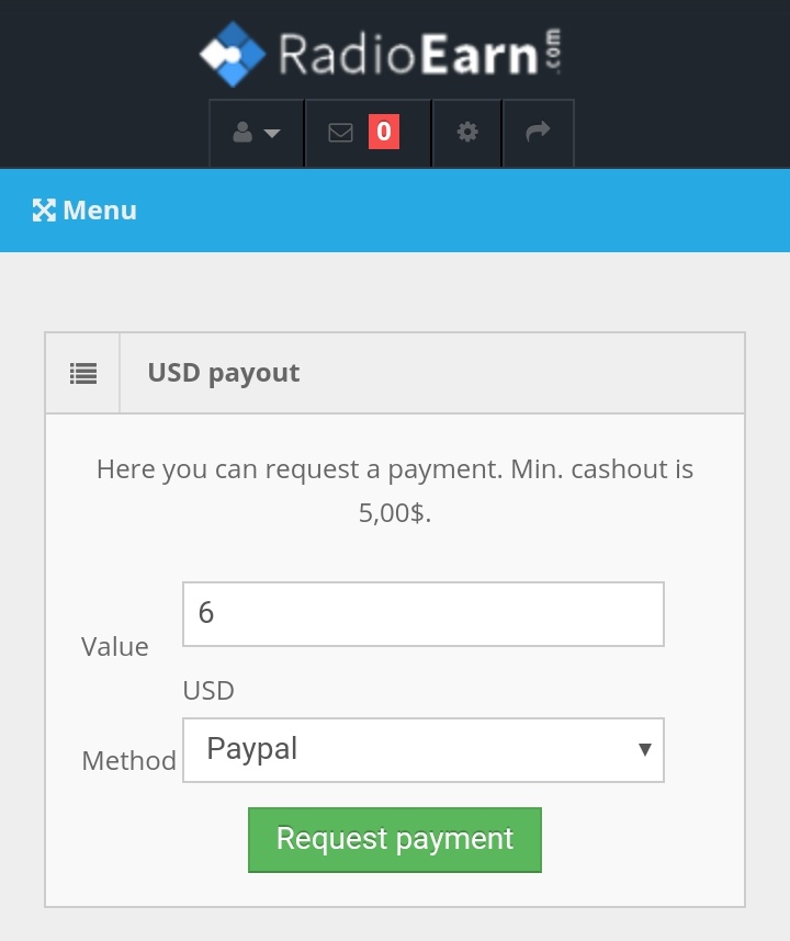 Momento antes de solicitar mi primer pago... 6 paypal