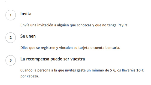 Pasos para invitar en PayPal