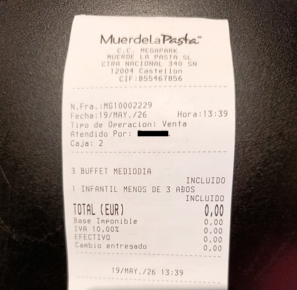 Hemos comido GRATIS!!