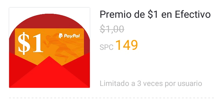 1$ paypal