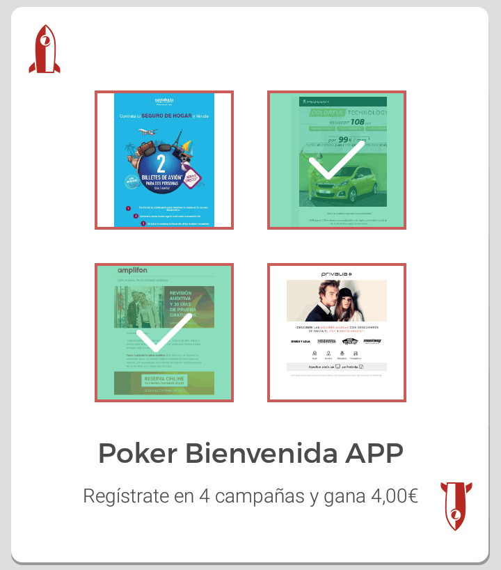 Póker de Bienvenida APP poker bienvenida app