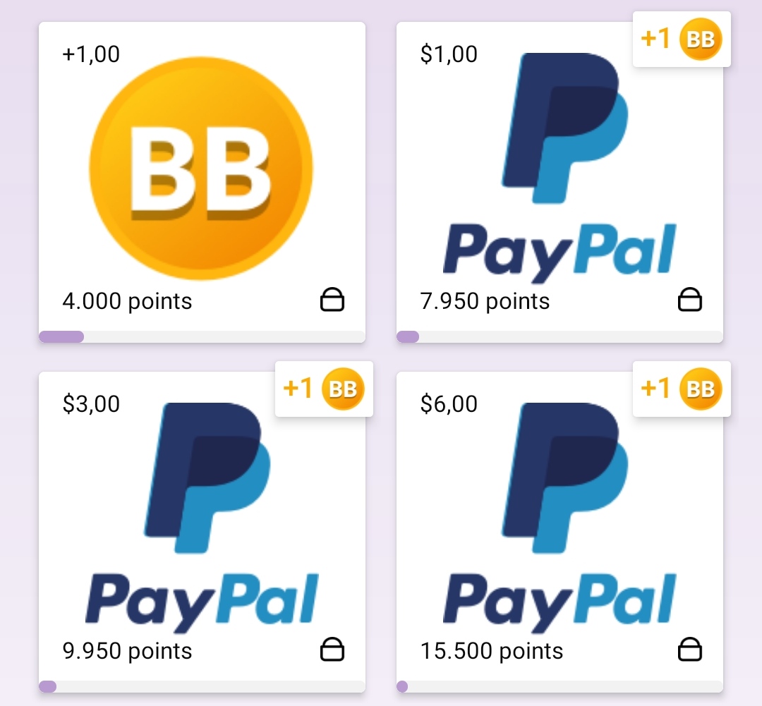 Algunos de los premios más asequibles en la app Current Premios
