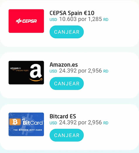 Algunos premios en RewardMe