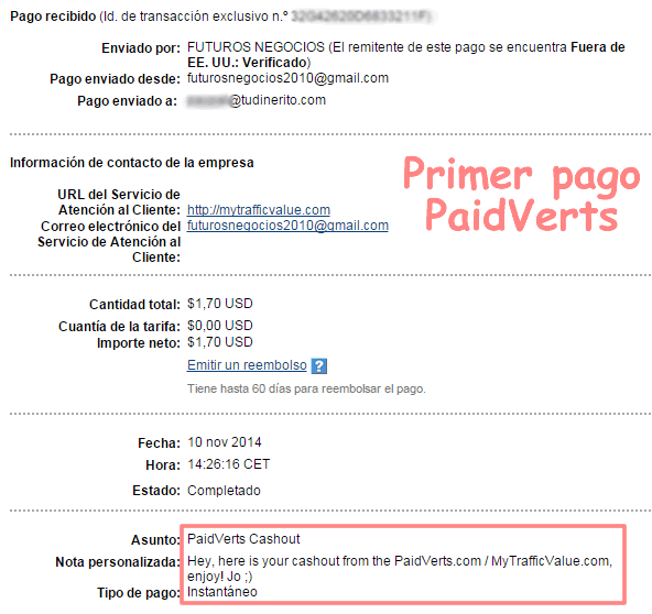 Mi primer pago en PaidVerts primer-pago-paidverts