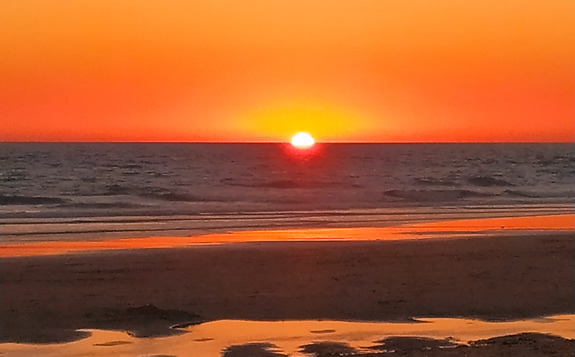 Puesta de sol en vacaciones :)