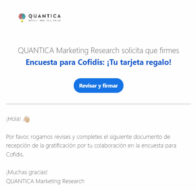 Pago recibido por parte de Quantica