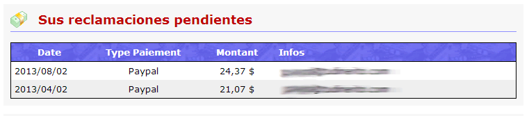 reclamaciones