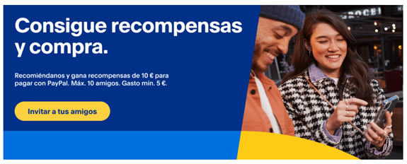 Recomienda paypal y gana hasta 100€