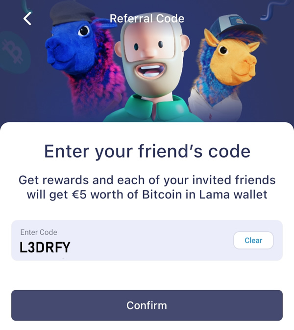 Referral code Lama