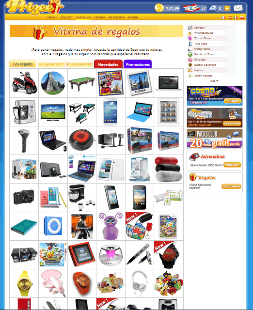 Vitrina de regalos regalos