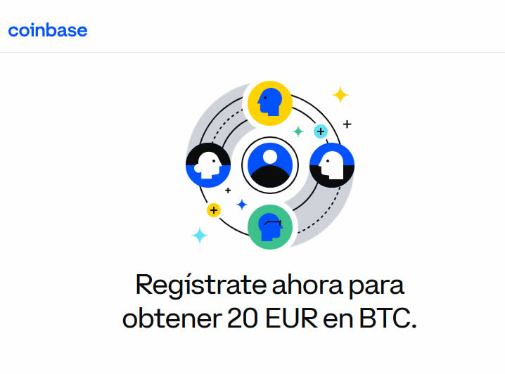 Regístrate ahora y recibe 20€ en BTC