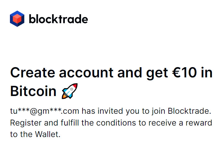 Registro en BlockTrade con bonus de regalo