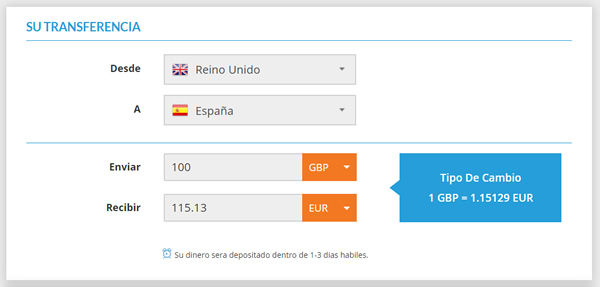 Transferencia de libras a euros