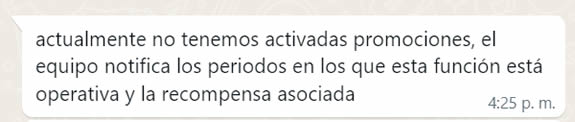 Respuesta whatsapp