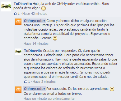 La respuesta de Oh! Mycoder respuesta