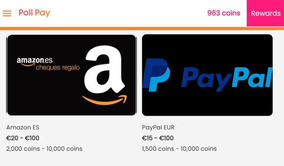 Formas para retirar el dinero en Poll Pay