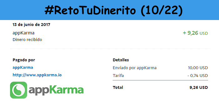 Décimo pago del Reto TuDinerito (10/22 completado) Reto 10