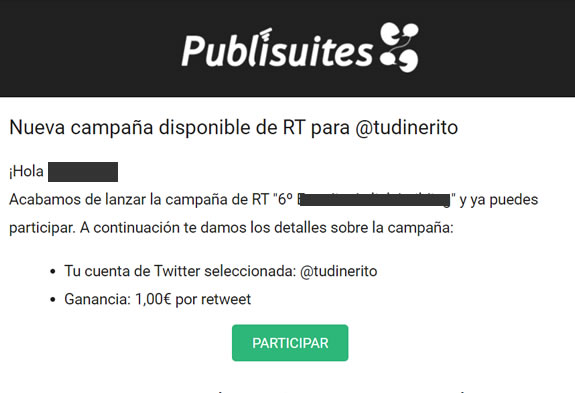 1€ por un retuit