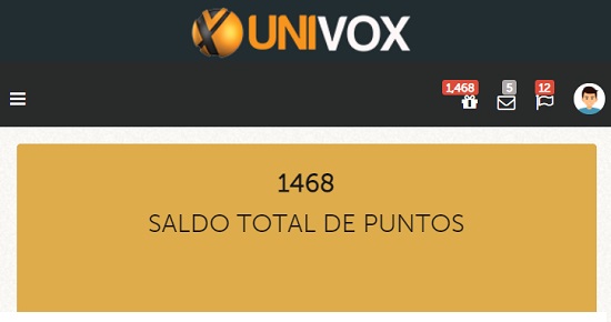 Todavía me faltan unos 10$ para poder solicitar un pago en Univox puntos