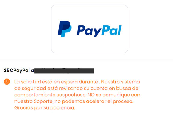 Solicitud en espera