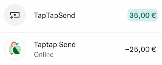 Super promoción en la app Taptap Send