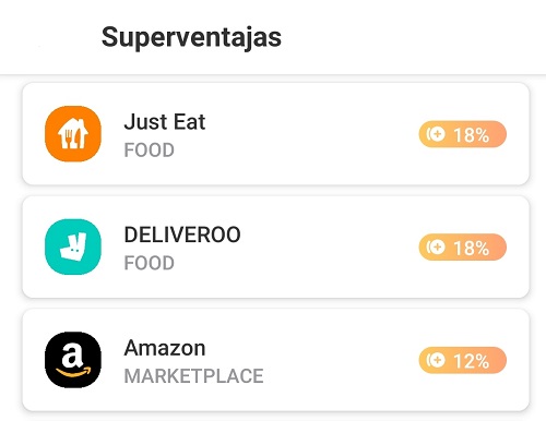 Algunas de las tiendas superventajas