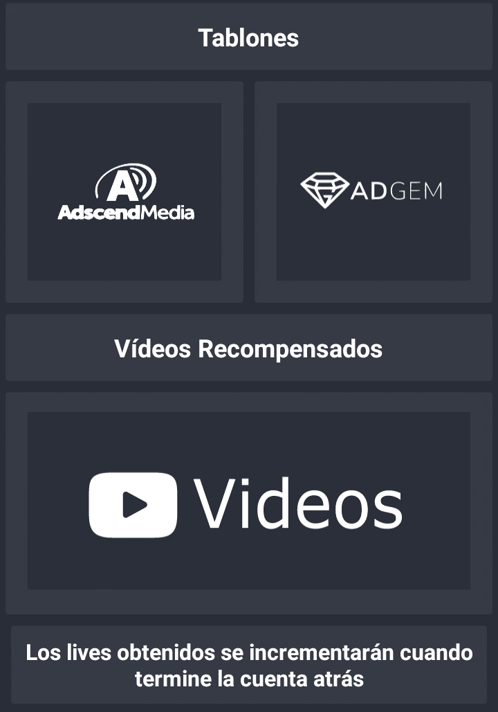 Tareas en LifeSlide tareas