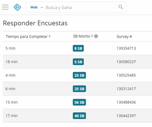 Ejemplo de tareas a completar