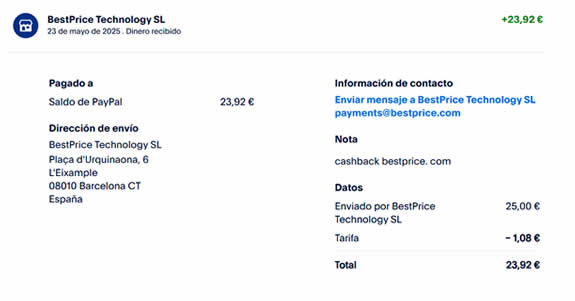 tarifas de paypal