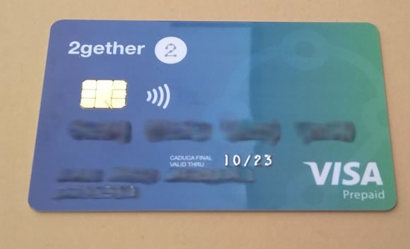 Así es la tarjeta 2gether tarjeta