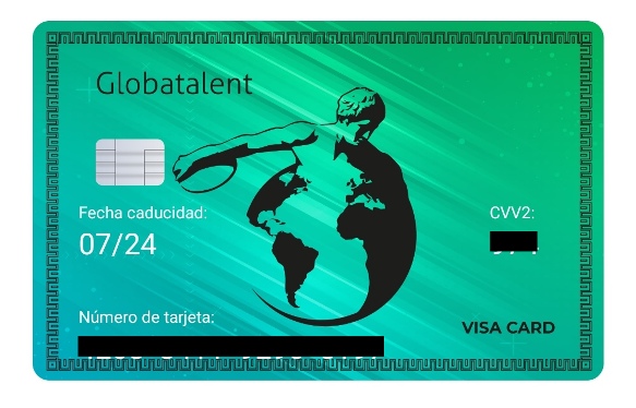 Así es la VISA virtual de Globatalent VISA virtual