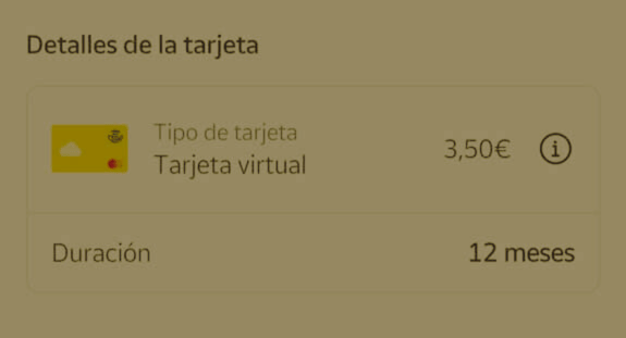 Tarjeta virtual Correos