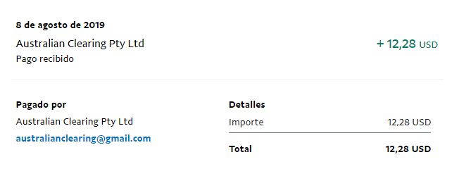 Pago recibido en agosto del 2019 por parte de TimeBucks TimeBucks pago agosto