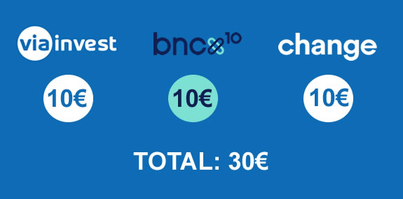 Tres nuevas promos: 30€ en total tres