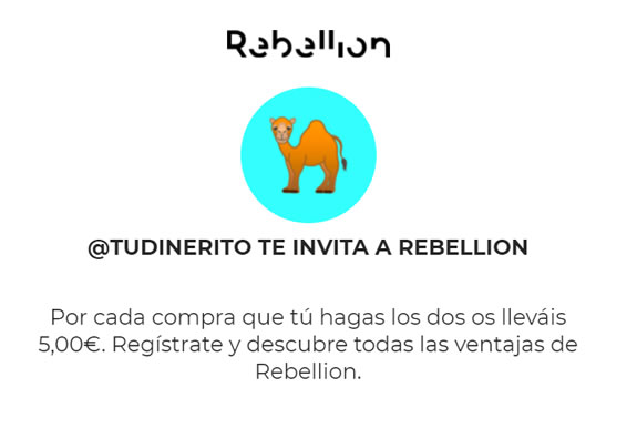 Invitaci&oacute;n de TuDinerito a Rebellion