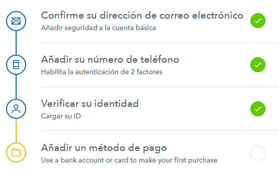 Pasos para verificar Coinbase Verificar Coinbase