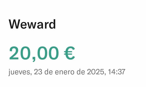 WeWard pagan en 2025