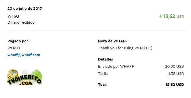 Whaff paga